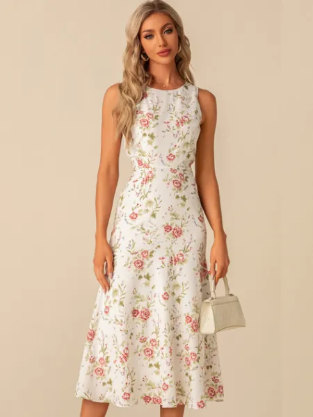 Ouida Printed Fabric Dress